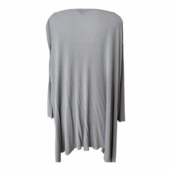 COS Oversized Grey Asymmetric Tunic Top | Minimalist Drape L - Picture 3 of 6